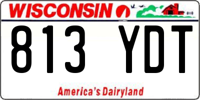 WI license plate 813YDT