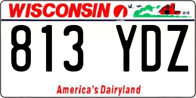 WI license plate 813YDZ