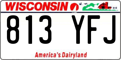 WI license plate 813YFJ