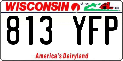 WI license plate 813YFP