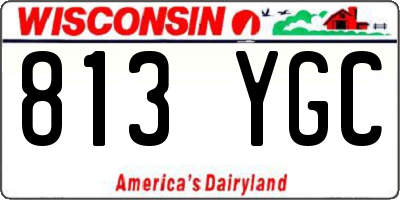 WI license plate 813YGC