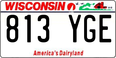WI license plate 813YGE