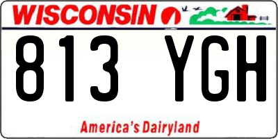 WI license plate 813YGH