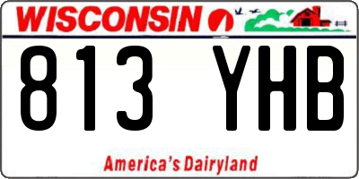 WI license plate 813YHB