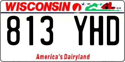 WI license plate 813YHD