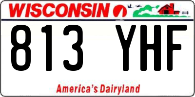WI license plate 813YHF
