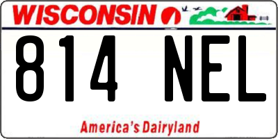 WI license plate 814NEL