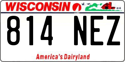 WI license plate 814NEZ