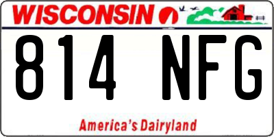 WI license plate 814NFG