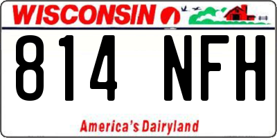 WI license plate 814NFH