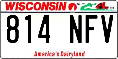 WI license plate 814NFV