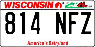 WI license plate 814NFZ