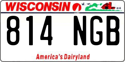 WI license plate 814NGB
