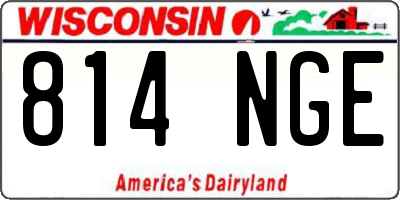 WI license plate 814NGE