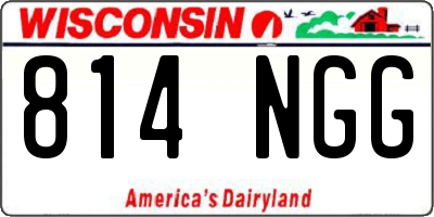 WI license plate 814NGG