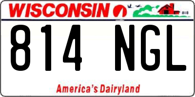 WI license plate 814NGL