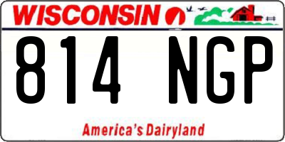 WI license plate 814NGP