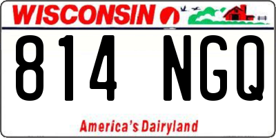 WI license plate 814NGQ