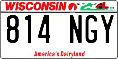 WI license plate 814NGY