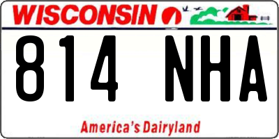 WI license plate 814NHA