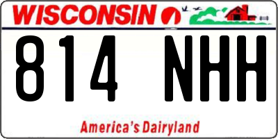 WI license plate 814NHH