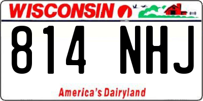 WI license plate 814NHJ