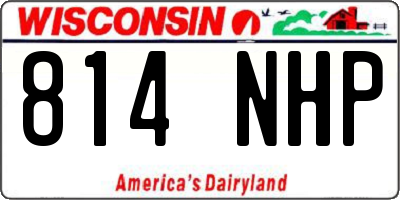 WI license plate 814NHP
