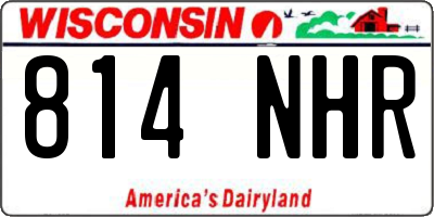 WI license plate 814NHR