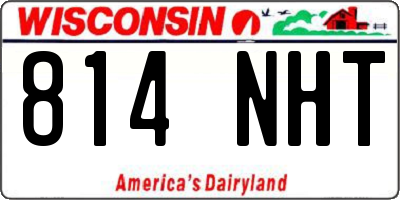 WI license plate 814NHT