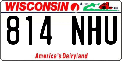 WI license plate 814NHU