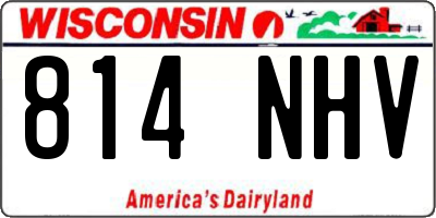 WI license plate 814NHV