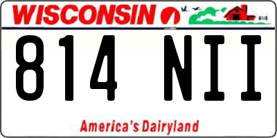 WI license plate 814NII