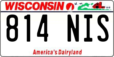 WI license plate 814NIS