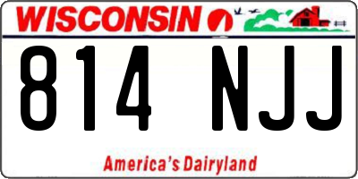 WI license plate 814NJJ