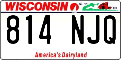 WI license plate 814NJQ