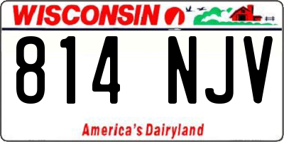 WI license plate 814NJV