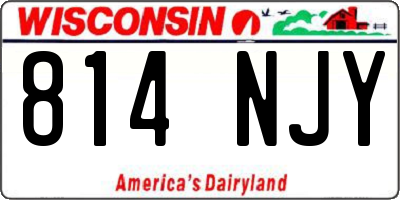 WI license plate 814NJY