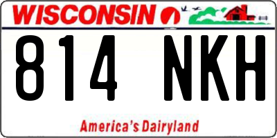 WI license plate 814NKH
