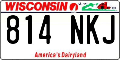 WI license plate 814NKJ