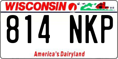 WI license plate 814NKP