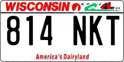WI license plate 814NKT