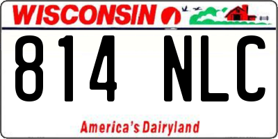 WI license plate 814NLC