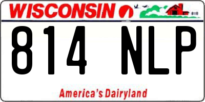 WI license plate 814NLP