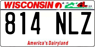 WI license plate 814NLZ