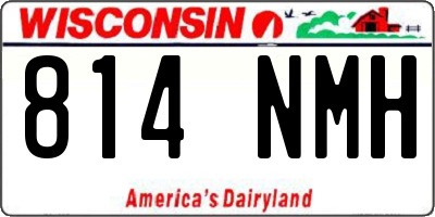 WI license plate 814NMH