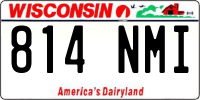 WI license plate 814NMI