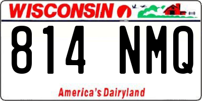WI license plate 814NMQ