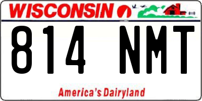 WI license plate 814NMT