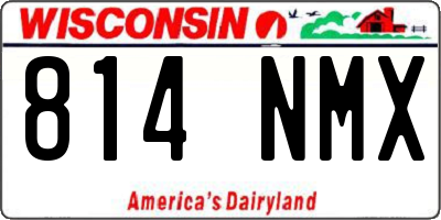 WI license plate 814NMX