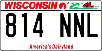 WI license plate 814NNL